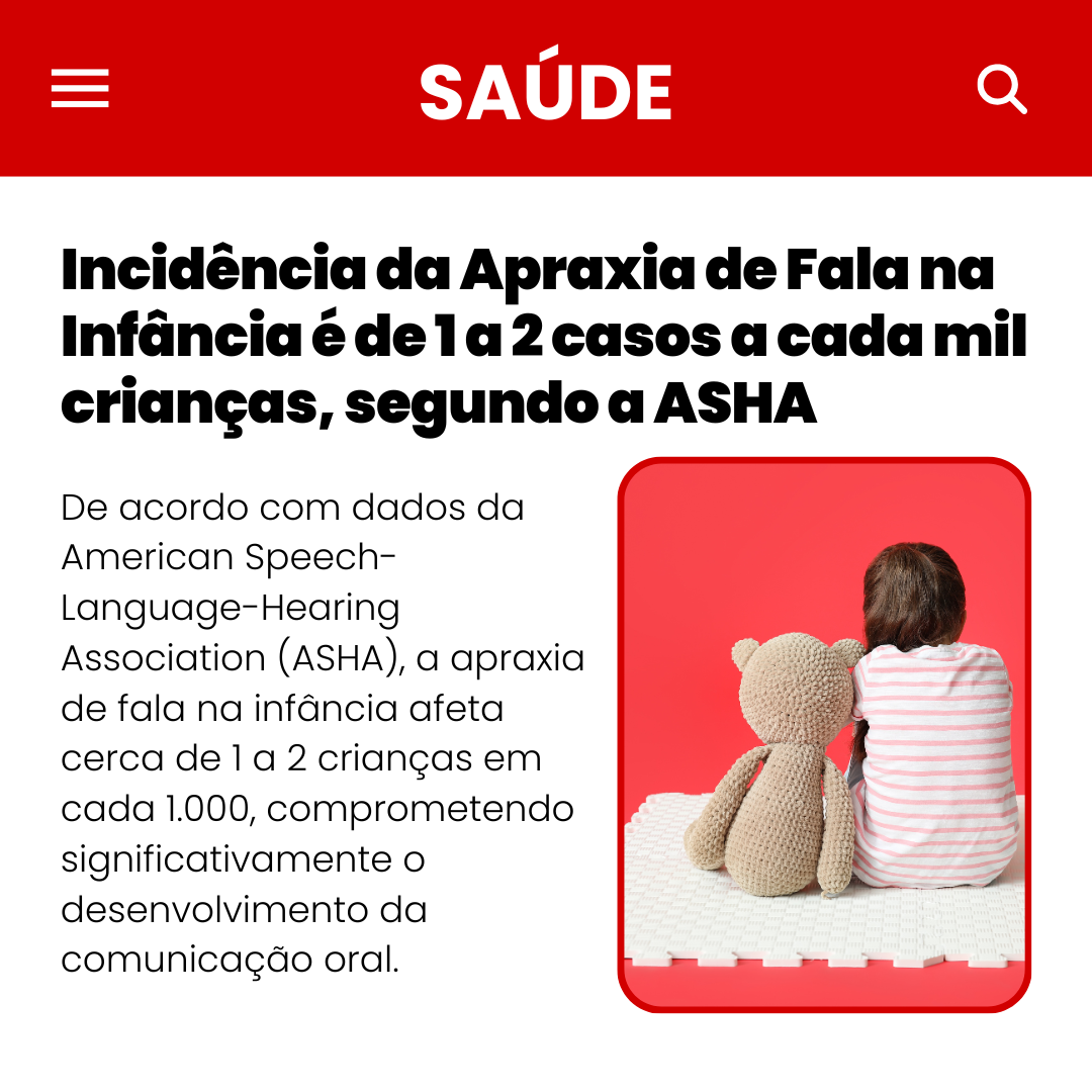 Notícia ABRAPRAXIA sobre Apraxia de Fala na Infância